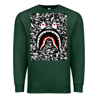 Sports Green Bape Shark Army Premium Sweatshirt - linhVisuals