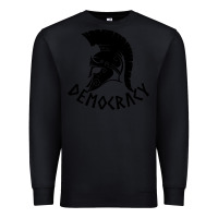 Black democracy Premium Sweatshirt - linhVisuals