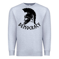 Heather Grey democracy Premium Sweatshirt - linhVisuals