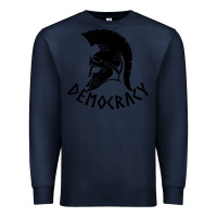 Navy democracy Premium Sweatshirt - linhVisuals
