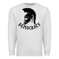 Oatmeal Heather democracy Premium Sweatshirt - linhVisuals