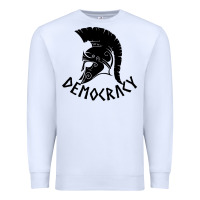 White democracy Premium Sweatshirt - linhVisuals