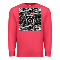Cardinal Bape Shark Army Premium Sweatshirt - linhVisuals