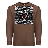 Chestnut Bape Shark Army Premium Sweatshirt - linhVisuals
