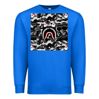 True Royal Bape Shark Army Premium Sweatshirt - linhVisuals