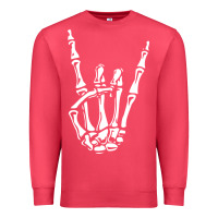 Cardinal rock on skeleton hand Premium Sweatshirt - linhVisuals