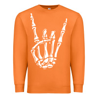 Carrot rock on skeleton hand Premium Sweatshirt - linhVisuals