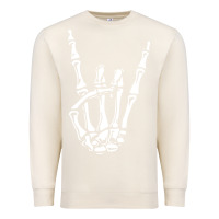 Sandshell rock on skeleton hand Premium Sweatshirt - linhVisuals