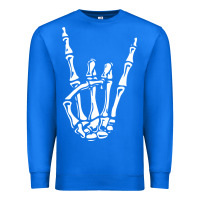 True Royal rock on skeleton hand Premium Sweatshirt - linhVisuals