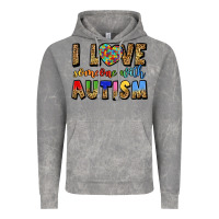 Cloud Rock i love someone with autism Vintage Hoodie - LillyAllenDesigns