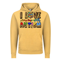 Vintage Mustard i love someone with autism Vintage Hoodie - LillyAllenDesigns