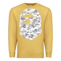 Antique Gold Gorilla Head Shot Premium Sweatshirt - linhVisuals