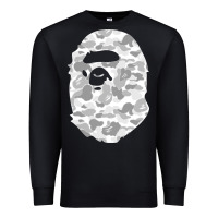 Black Gorilla Head Shot Premium Sweatshirt - linhVisuals