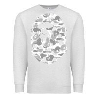 Oatmeal Heather Gorilla Head Shot Premium Sweatshirt - linhVisuals