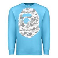 Ocean Blue Gorilla Head Shot Premium Sweatshirt - linhVisuals