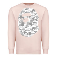 Pale Pink Gorilla Head Shot Premium Sweatshirt - linhVisuals