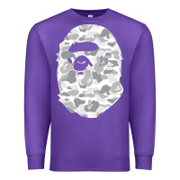 Purple Gorilla Head Shot Premium Sweatshirt - linhVisuals