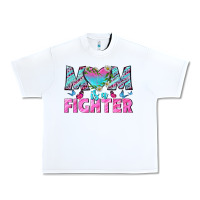 White Western Mom Is A Fighter Urban Heavy Tee - BundleAndBundleShop