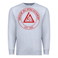 Heather Grey gracie jiu jitsu academy Premium Sweatshirt - linhVisuals