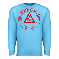 Ocean Blue gracie jiu jitsu academy Premium Sweatshirt - linhVisuals