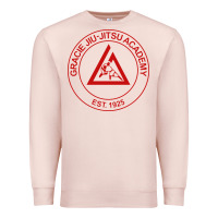 Pale Pink gracie jiu jitsu academy Premium Sweatshirt - linhVisuals
