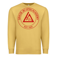 Antique Gold gracie jiu jitsu academy Premium Sweatshirt - linhVisuals