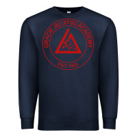 Navy gracie jiu jitsu academy Premium Sweatshirt - linhVisuals