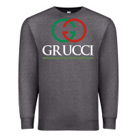 Charcoal Heather grucci Premium Sweatshirt - linhVisuals