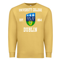 Antique Gold university college dublin Premium Sweatshirt - linhVisuals