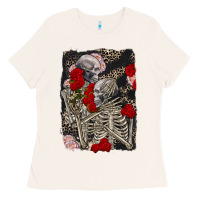 Bone Two skeletons hugging Valentine's Day Ladies Tee - FaDigitalArtStudio