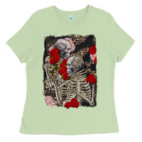 Matcha Two skeletons hugging Valentine's Day Ladies Tee - FaDigitalArtStudio
