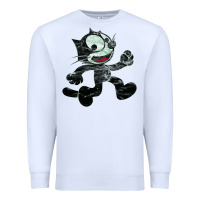 White felix Premium Sweatshirt - linhVisuals