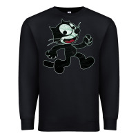 Black felix Premium Sweatshirt - linhVisuals