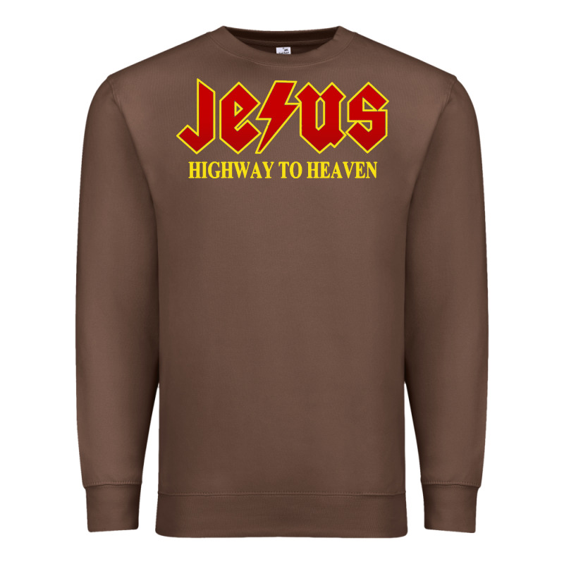 Jesus Rocks Highway To Heaven Premium Sweatshirt by linhVisuals | Teevron