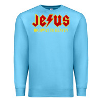 Ocean Blue jesus rocks highway to heaven Premium Sweatshirt - linhVisuals