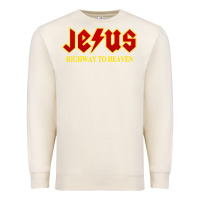 Sandshell jesus rocks highway to heaven Premium Sweatshirt - linhVisuals