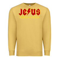 Antique Gold jesus rocks highway to heaven Premium Sweatshirt - linhVisuals