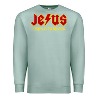 Seafoam jesus rocks highway to heaven Premium Sweatshirt - linhVisuals