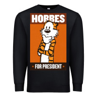 Black hobbes for president Premium Sweatshirt - linhVisuals