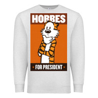 Oatmeal Heather hobbes for president Premium Sweatshirt - linhVisuals