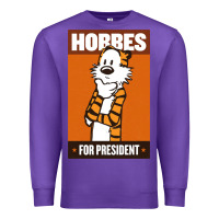Purple hobbes for president Premium Sweatshirt - linhVisuals