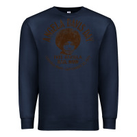 Navy angela davis day 70s black rights Premium Sweatshirt - linhVisuals