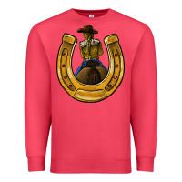 Cardinal horseshoe and cowgirl Premium Sweatshirt - JahusDesignShop