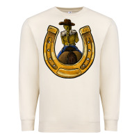 Sandshell horseshoe and cowgirl Premium Sweatshirt - JahusDesignShop