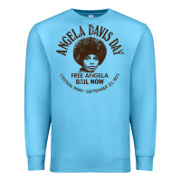 Ocean Blue angela davis day 70s black rights Premium Sweatshirt - linhVisuals