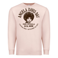Pale Pink angela davis day 70s black rights Premium Sweatshirt - linhVisuals