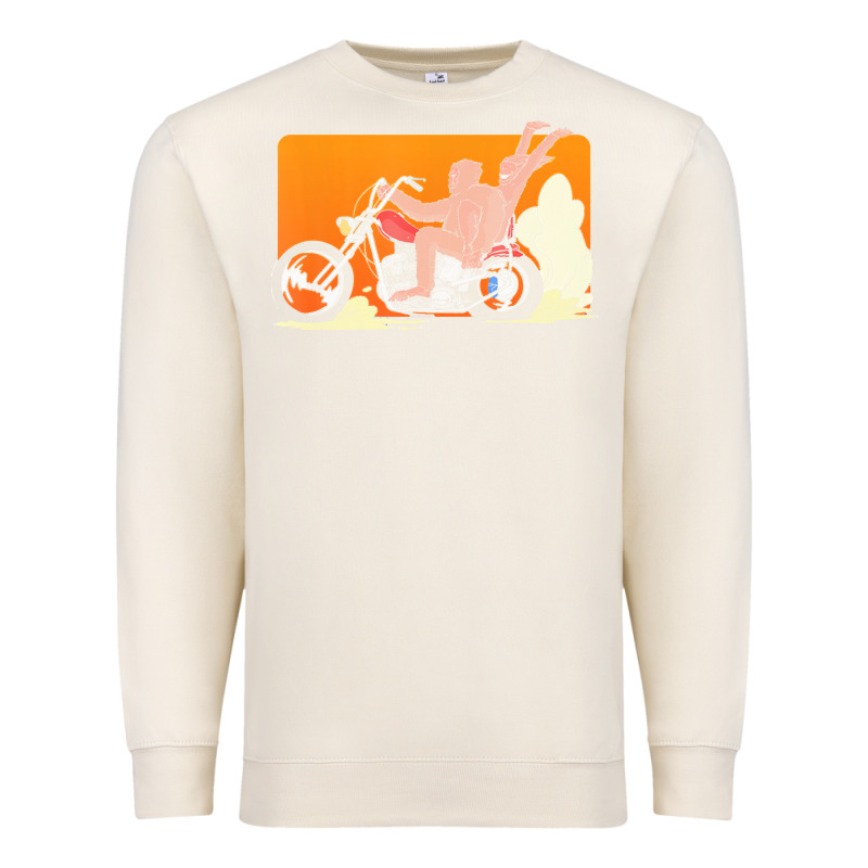 Bigfoot T  Shirt Bigfoot Riding Motorcycle For Biker Sasquatch Chick T Premium Sweatshirt by linhVisuals | Teevron