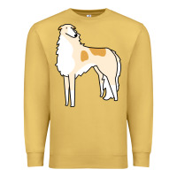 Antique Gold borzoi Premium Sweatshirt - linhVisuals