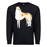 Black borzoi Premium Sweatshirt - linhVisuals