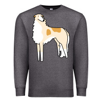 Charcoal Heather borzoi Premium Sweatshirt - linhVisuals